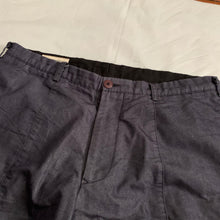 Load image into Gallery viewer, 1990s Armani Indigo Cotton Poly Blend Flare Trousers - Size M