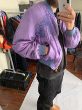 Load image into Gallery viewer, ss1993 Yohji Yamamoto Sample Purple Silk Dragon Embroidered Bomber - Size M