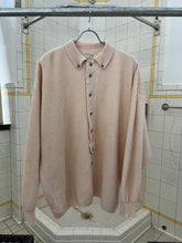 Load image into Gallery viewer, 1980s Marithe Francois Girbaud x Maillaparty Pink Half Buttoned Collared Sweater - Size L