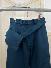 Load image into Gallery viewer, aw2017 Kiko Kostadinov Steel Blue Wrapped Knee Waistbag Trousers - Size M