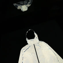 Load image into Gallery viewer, 2000s Armani Futuristic Reflective Glass Jacket with Modular Hood - Size XL