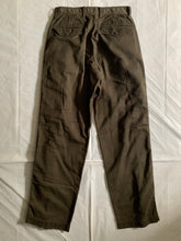Load image into Gallery viewer, ss2001 Issey Miyake Dark Khaki Front Zipper Trousers - Size S
