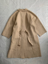 Load image into Gallery viewer, aw1995 Yohji Yamamoto Beige Raw Cut Wool Overcoat - Size OS