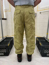 Load image into Gallery viewer, 1990s Armani Textured Iridescent Yellow Nylon Snow Pants - Size M