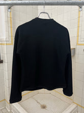 Load image into Gallery viewer, 2000s Mandarina Duck Black Cropped Contemporary Textured Zipper Cardigan - Size XS