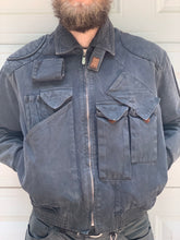 Load image into Gallery viewer, 1980s Katharine Hamnett Washed Blacked Cargo Bomber - Size M
