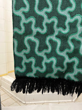 Load image into Gallery viewer, 1980s Yohji Yamamoto Green Amoeba Woven Scarf - Size OS