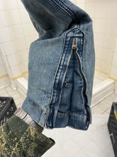 Load image into Gallery viewer, ss2005 Junya Watanabe Blue Jeans with Zip Thigh Pockets - Size S