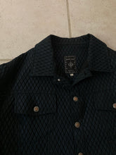 Load image into Gallery viewer, 1990s Dexter Wong Textured Synthetic Cropped Trucker Jacket - Size L