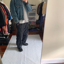 Load image into Gallery viewer, 1980s Katharine Hamnett Denim Cargo Bomber Jacket - Size L