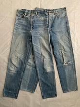 Load image into Gallery viewer, 1990s CDGH Faded Vintage White Label Denim with Knee Blowout - Size S