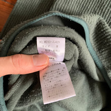 Load image into Gallery viewer, aw1999 Issey Miyake Ribbed Fleece Teal Hoodie - Size L