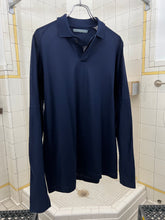Load image into Gallery viewer, Late 1990s Mandarina Duck Navy Super Light Cotton Long Sleeve Polo - Size M