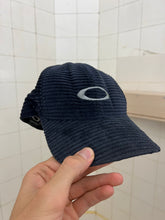 Load image into Gallery viewer, 2000s Oakley Navy Corduroy Logo Cap - Size OS