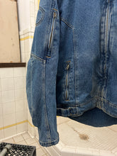 Load image into Gallery viewer, Vintage Padded Denim Moto Jacket - Size L