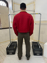 Load image into Gallery viewer, 1990s Armani Quilted Nylon Red Trucker Jacket - Size L