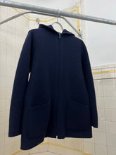 Load image into Gallery viewer, Late 1990s Mandarina Duck Raw Cut Boiled Wool Hooded Parka - Size S