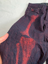 Load image into Gallery viewer, ss2008 Issey Miyake APOC Red Skeleton Leg Bone Pants - Size L