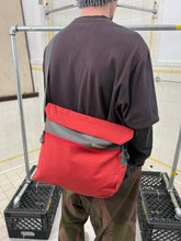 Load image into Gallery viewer, Late 1990s Mandarina Duck Small Red 'Basis' Messenger Bag - Size OS