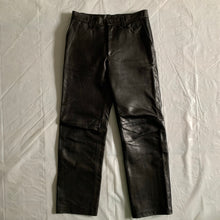 Load image into Gallery viewer, aw1999 Issey Miyake Black Leather Pants - Size M