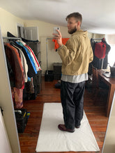 Load image into Gallery viewer, 1990s Armani Faded Yellow Paneled Hooded Work Jacket  - Size XL