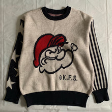 Load image into Gallery viewer, 1980s Vintage Intarsia Popeye Knitted Sweater - Size L