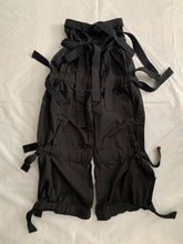 Load image into Gallery viewer, aw2015 Craig Green Black Oversized Bondage Parachute Pants - Size OS