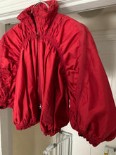 Load image into Gallery viewer, aw2007 Issey Miyake APOC Cropped Red Jacket with Pleats and Ribbing Details - Size S