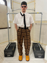 Load image into Gallery viewer, 1980s Armani Earth Toned Plaid Trousers - Size M