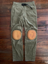 Load image into Gallery viewer, 1998 General Research Thick Khaki Corduroy Parasite Pants with Orange Knee Pads - Size M