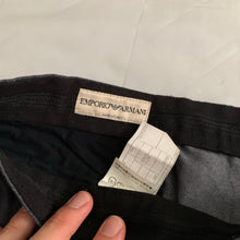 Load image into Gallery viewer, 1990s Armani Indigo Cotton Poly Blend Flare Trousers - Size M