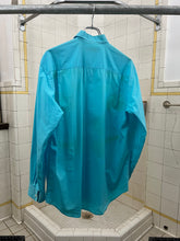Load image into Gallery viewer, ss2004 Issey Miyake Electric Blue and Green Matisse Design Shirt - Size S