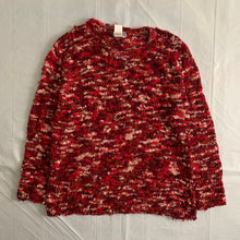 Load image into Gallery viewer, aw2002 Yohji Yamamoto Oversized Red Textured Silk Knit - Size XL