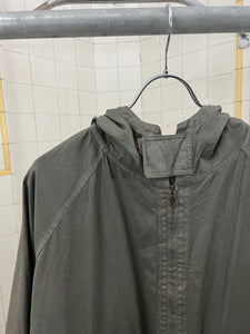 1980s Armani Coated Hooded Light Jacket - Size L