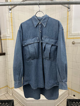 Load image into Gallery viewer, 1980s Katharine Hamnett Light Wash Denim Cargo Shirt - Size L