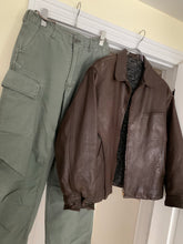 Load image into Gallery viewer, 1980s CDGH Brown Paneled Leather Work Jacket - Size OS