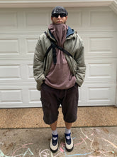 Load image into Gallery viewer, 1990s Armani Faded Seafoam Green Military Parka with Removeable Quilted Lining - Size XL