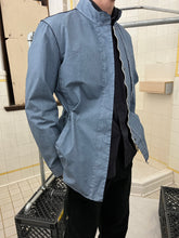 Load image into Gallery viewer, 2000s Mandarina Duck Raw Cut Coated Fabric Shirt Jacket with Contrast Detailing - Size M