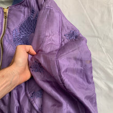 Load image into Gallery viewer, ss1993 Yohji Yamamoto Sample Purple Silk Dragon Embroidered Bomber - Size M