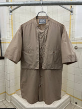 Load image into Gallery viewer, 1980s Marithe Francois Girbaud Light Brown Collarless Chest Pocket Workshirt - Size L