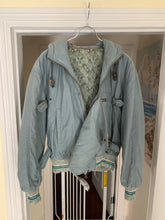 Load image into Gallery viewer, 1990s Armani Faded Olive Hooded Bomber with Modular Kangaroo Pouch - Size L