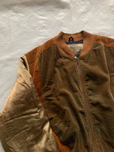 Load image into Gallery viewer, 1990s Armani Painted Corduroy and Velour Bomber - Size XL