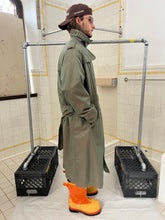 Load image into Gallery viewer, 1980s Katharine Hamnett Iridescent Jade Trench Coat - Size OS
