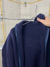 Load image into Gallery viewer, 1990s Final Home Knitted Hoodie with Nylon Sleeve Detail - Size M
