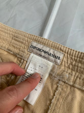 Load image into Gallery viewer, 2000s Armani Beige Gimmick Cargo Pocket Work Pants - Size S