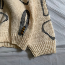Load image into Gallery viewer, 1990s Armani Painted Beige Wool Sweater - Size M