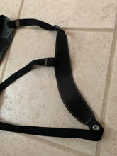 Load image into Gallery viewer, ss2005 Issey Miyake Black Leather Body Holster Bag - Size OS