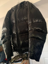 Load image into Gallery viewer, aw1999 Issey Miyake Coated Nylon Puffer Jacket with Exaggerated Hood - Size XL