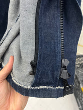 Load image into Gallery viewer, 1990s Vexed Generation Futuristic Denim Velcro Jacket - Size L