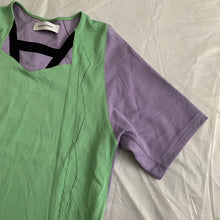 Load image into Gallery viewer, ss2019 Kiko Kostadinov Panneled Jersey Shirt with Large Split Hem - Size S